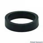 Flipperfingergummi Silikon schwarz, schmal