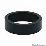 Flipperfingergummi Silikon schwarz