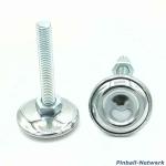 Flipperstellfuß silber