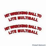Junk Yard Wreck Ball Decals