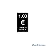 Münzeinwurfschild 1 Euro