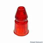 Post Faceted rot transparent, hoch