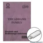The Addams Family Einstell- und Bedienungs-Anleitung