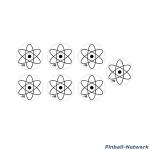 The Simpsons Pinball Party Nuclear Target Decals