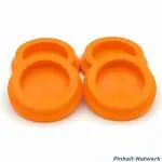 Untersetzer für Flipperfuß orange, 4er Set