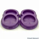 Untersetzer für Flipperfuß violett, 4er Set