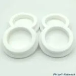 Untersetzer für Flipperfuß weiß, 4er Set